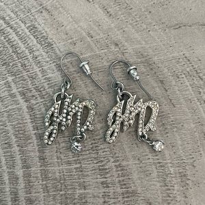 Harley Davidson rhinestone earrings
